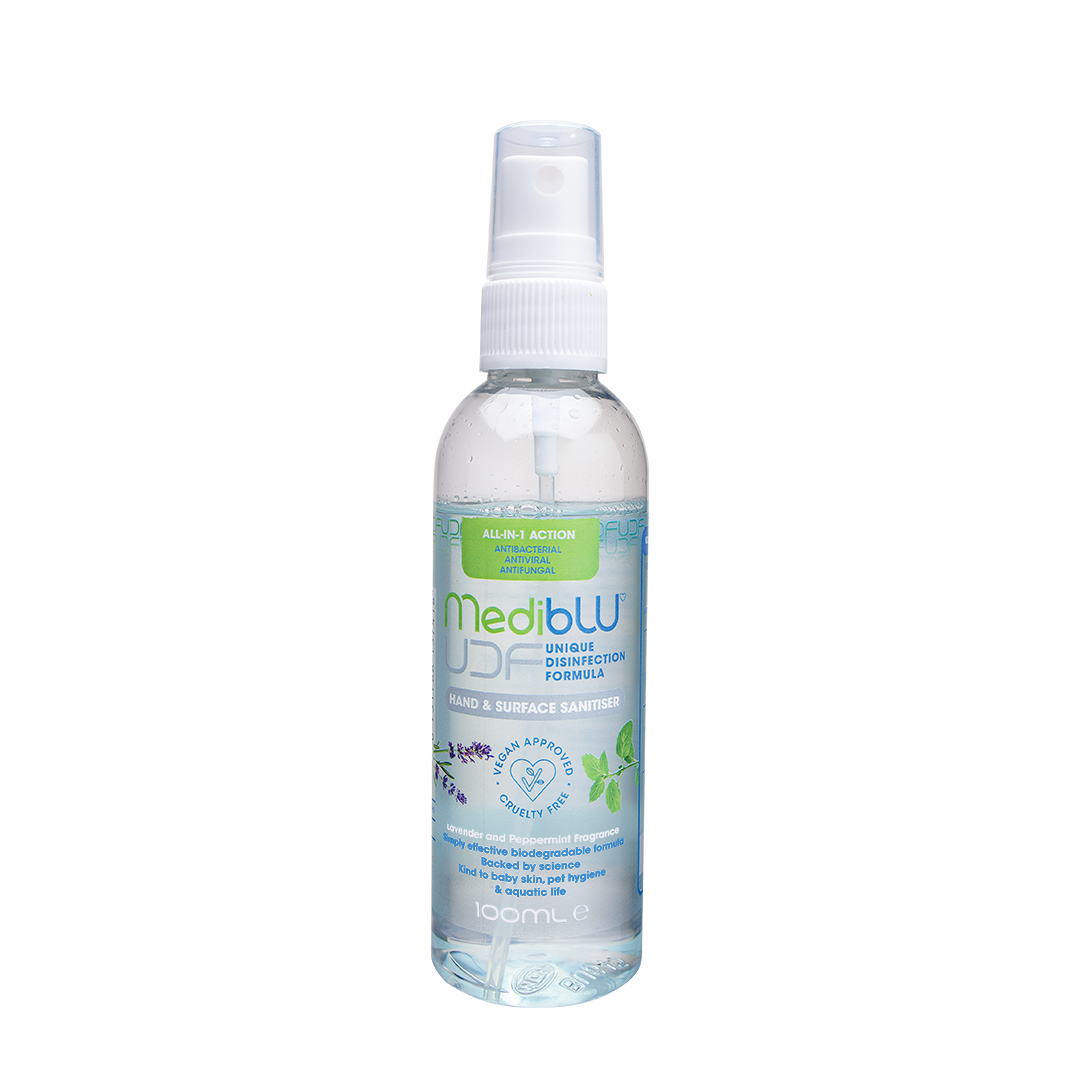 Antibacterial & Antiviral Disinfectant Skin & Surface Sanitiser 100ml